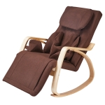 [US Warehouse] Casual Cotton Cushion Rocking Chair Multifunctional Massage Chair Recliner, Size: 51x 36.2 x 28 inch(Brown)