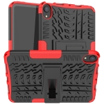 Tire Texture TPU + PC Shockproof Case with Holder For iPad mini 6(Red)